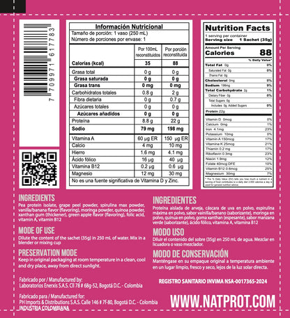 NAT– Prot II Women Sachets pack 12 sobres / 35 grs c/u