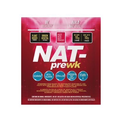 NAT Pre Work Out 15 sobres / 10 grs c/u